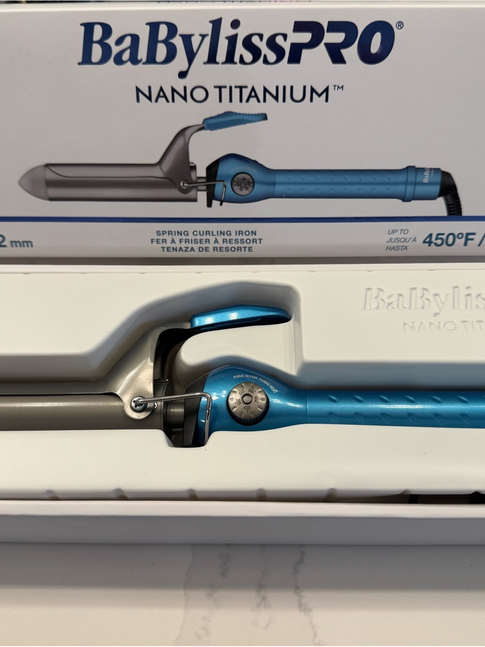 BaBylissPRO Nano Titanium 1¼” Curling Iron – Like New in Original Box